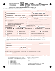 Form CT-1041 Connecticut Income Tax Return for Trusts and Estates for Residents, Nonresidents, and Part-Year Residents - Connecticut