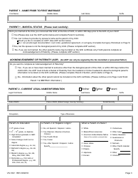 Form VS-109.1 Parent&#039;s Worksheet for Child&#039;s Birth Certificate - Texas, Page 3