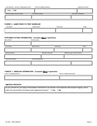 Form VS-109.1 Parent&#039;s Worksheet for Child&#039;s Birth Certificate - Texas, Page 4