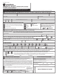 Document preview: Form DL-80CD Commercial Driver's License Application to Duplicate/Correct - Pennsylvania