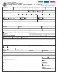 Document preview: Form MO812-1228 Missouri Military Funeral Honors Request '" St. Louis Area - Missouri