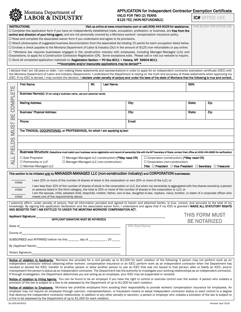 Form DLI-ERD-WCR003 - Fill Out, Sign Online and Download Fillable PDF ...