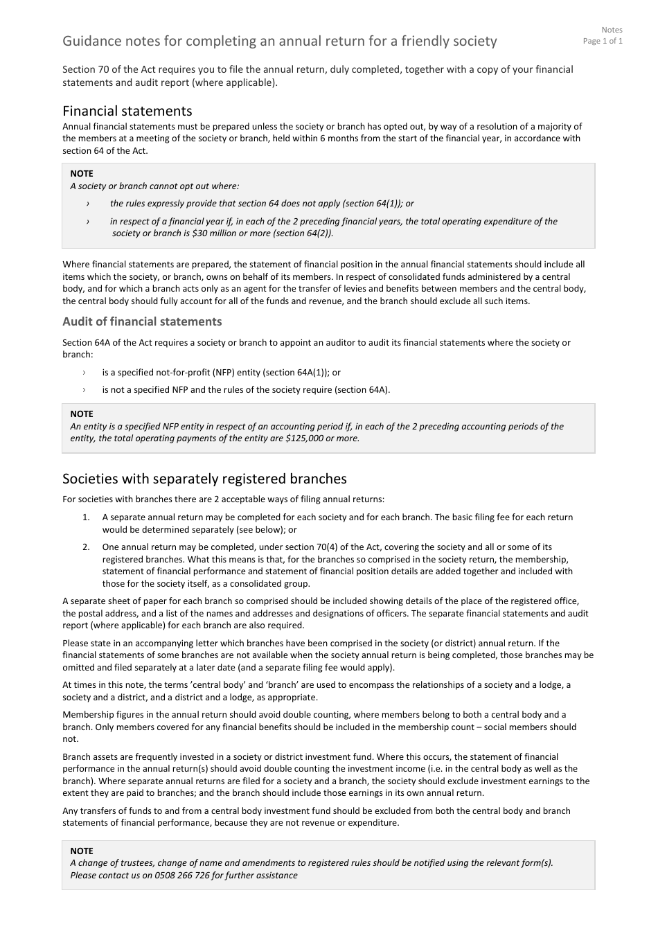 Form AR-FS Annual Return - Friendly Society - New Zealand, Page 4