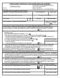 Document preview: Form 15-DPT-AR Long Form: Property Tax Exemption for Seniors - Colorado