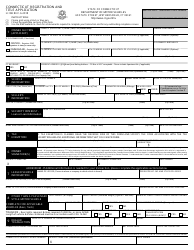 Form H-13B &quot;Connecticut Registration and Title Application&quot; - Connecticut