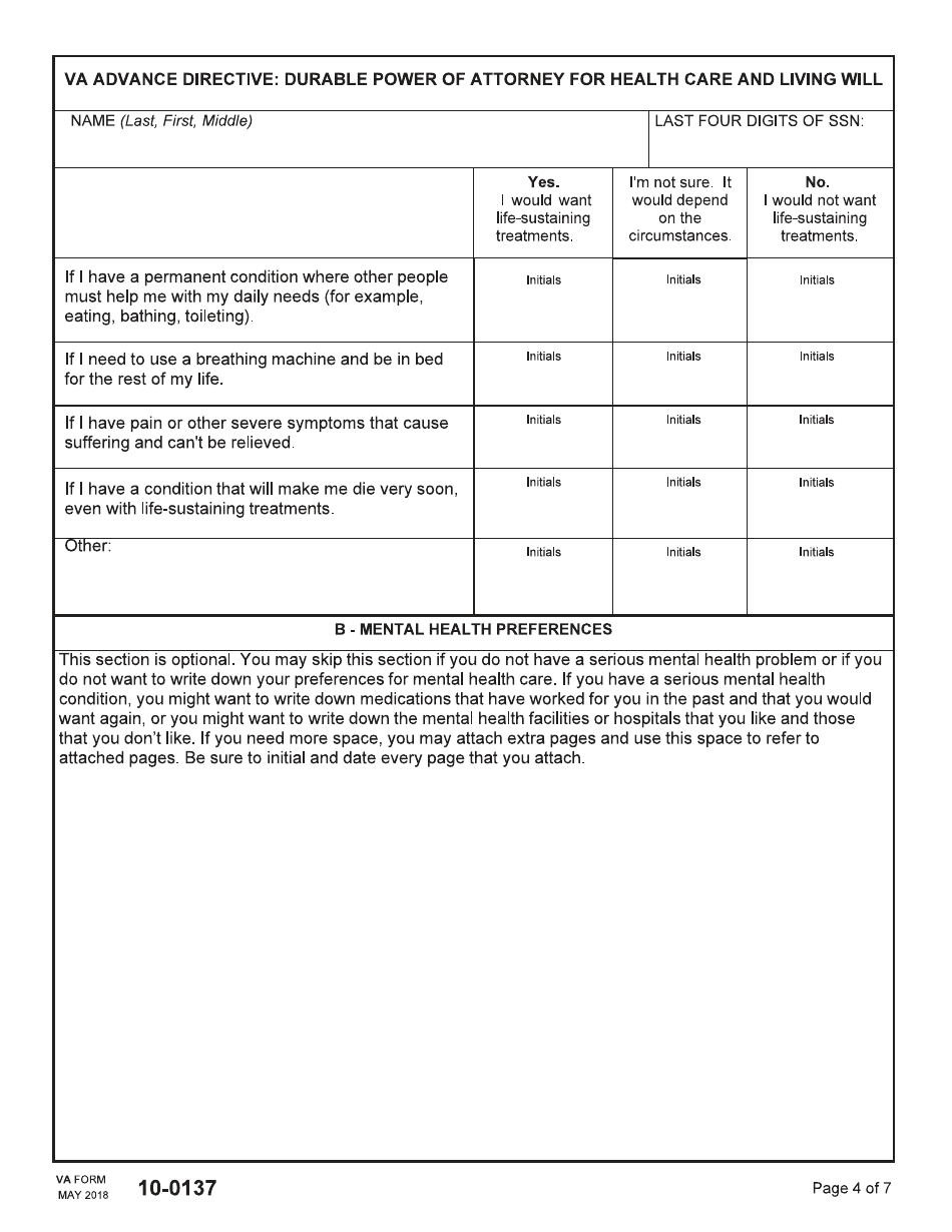 Va Form 10 0137 Fill Out Sign Online And Download Fillable Pdf Templateroller 8198