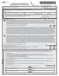 Form AP-197 Texas Diesel Fuel End User Signed Statement Number Registration - Texas, Page 3