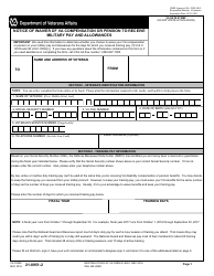 VA Form 21-8951-2 Notice of Waiver of VA Compensation or Pension to Receive Military Pay and Allowances