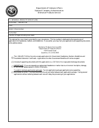 VA Form 40-1330 Claim for Standard Government Headstone or Marker, Page 3