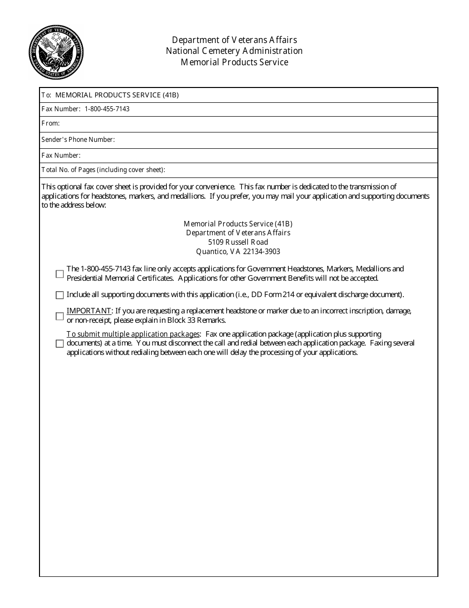 Va Form 40-1330 - Fill Out, Sign Online And Download Fillable Pdf 