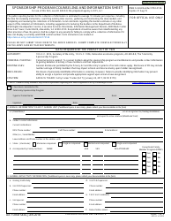 DA Form 5434 Download Fillable PDF or Fill Online Sponsorship Program ...