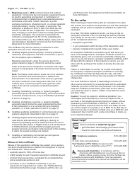Form ST-120.1 Contractor Exempt Purchase Certificate - New York, Page 4