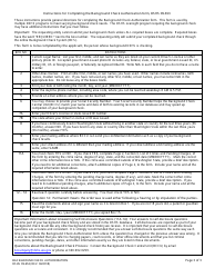 DSHS Form 10-217 Background Check Authorization - Washington, Page 3