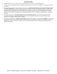 Form MV-141 Surrender of a Registration Plate - Pennsylvania, Page 2