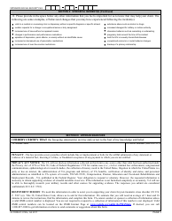 VA Form 21-0781A Statement in Support of Claim for Service Connection for Posttraumatic Stress Disorder (PTSD) Secondary to Personal Assault, Page 3