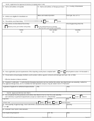 FAA Form 8130-1 Application for Export Certificate of Airworthiness, Page 3