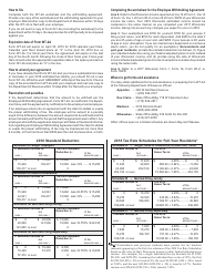 Form WT-4A Worksheet for Employee Witholding Agreement (W-234) - Wisconsin, Page 2