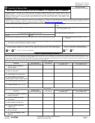 Document preview: VA Form 21-0788 Information Regarding Apportionment of Beneficiary's Award
