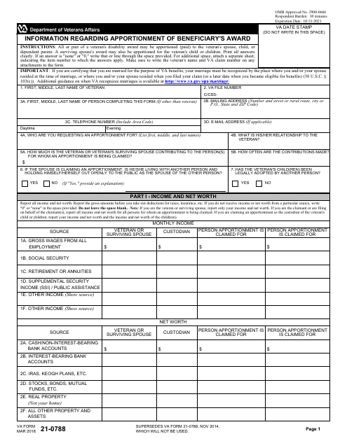 VA Form 21 526 Printable