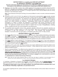Form ADOR82514 Affidavit of Individual Tax Exemption - Arizona, Page 2
