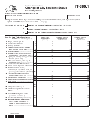 Form IT-360.1 - 2017 - Fill Out, Sign Online and Download Fillable PDF ...