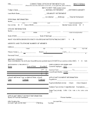 INPUT Form A &quot;Corrections Officer Retirement Plan&quot; - Arizona