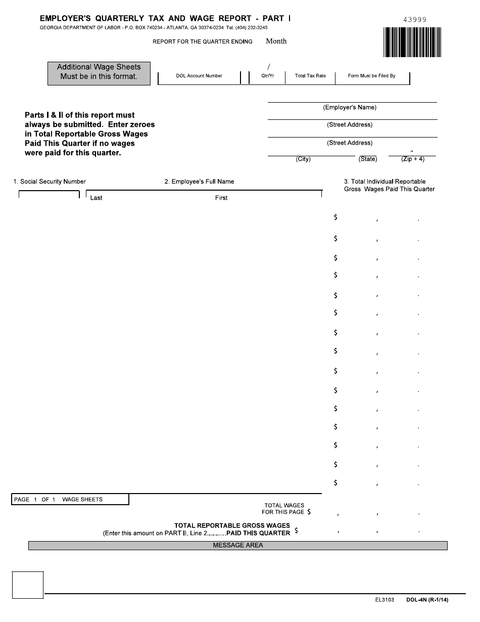 Form DOL4N Fill Out, Sign Online and Download Fillable PDF,