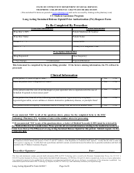 Long Acting Sustained Release Opioid Prior Authorization (Pa) Request Form - Ct Medical Assistance Program - Connecticut