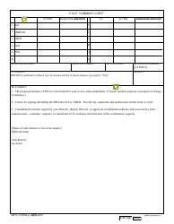 Document preview: WHS Form 2 Staff Summary Sheet