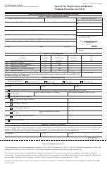 ATF Form 5630.7 Special Tax Registration and Return - National Firearms Act (Nfa)