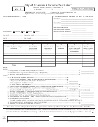 Document preview: Income Tax Return - City of Brunswick, Ohio