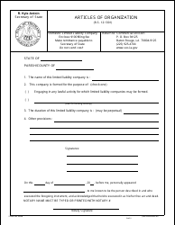 Form SS365 Articles of Organization - Domestic Limited Liability Company - Louisiana, Page 2