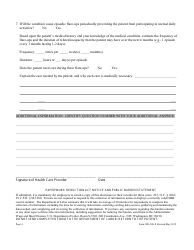 Form WH-380-F Certification of Health Care Provider for Family Member&#039;s Serious Health Condition (Family and Medical Leave Act), Page 4