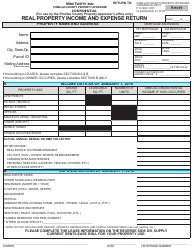 Real Property Income and Expense Return Form - PINELLAS COUNTY, Florida
