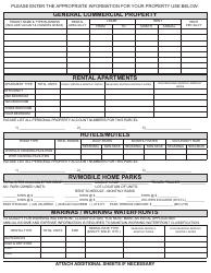 Real Property Income and Expense Return Form - PINELLAS COUNTY, Florida, Page 2