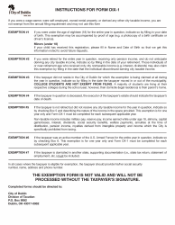 Form DIX-16 Declaration of Exemption - City of Dublin, Ohio, Page 2