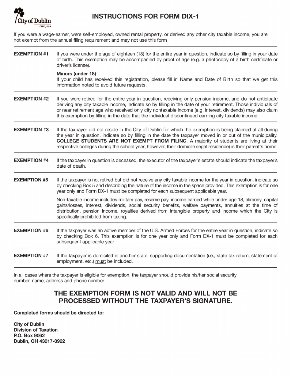 Form Dix 16 Fill Out Sign Online And Download Fillable Pdf City Of Dublin Ohio Templateroller 7164