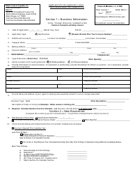 Application for Occupational License - City of Minden, Louisiana