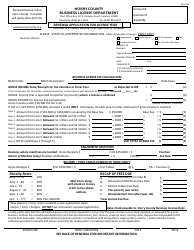 Form 01BUS2N Renewal Application - Horry county, South Carolina