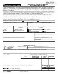 Document preview: VA Form 26-6681 Application for Fee or Roster Personnel Designation