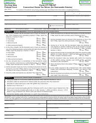Form CT-706 NT Connecticut Estate Tax Return (For Nontaxable Estates) - Connecticut