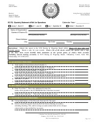 Form GC-7Q Quarterly Statement of Bell Jar Operations - New York