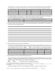 Form JDF1413 Petition for Allocation of Parental Responsibilities - Colorado, Page 3