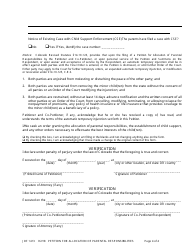 Form JDF1413 Petition for Allocation of Parental Responsibilities - Colorado, Page 4