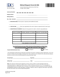 Form UI-28 Refund Request Form - Illinois, Page 3