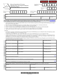 Document preview: Form MO-MJP Manufacturing Job Program Employers Withholding Report - Missouri