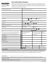 Form PA-1 Prior Authorization Request - Massachusetts