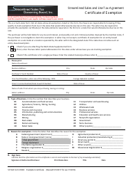 Document preview: Form F003 Certificate of Exemption - Streamlined Sales and Use Tax Agreement - West Virginia