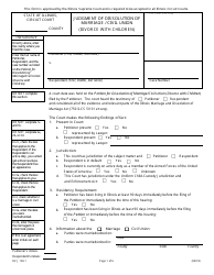 Document preview: Form DV-J106.1 Judgment of Dissolution of Marriage / Civil Union (Divorce With Children) - Illinois