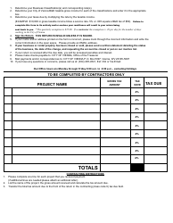 Business and Occupation Tax Return - City of Vienna, West Virginia, Page 2